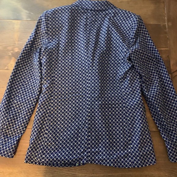 Vince Camuto Blue Pattern Blazer - Picture 5 of 8